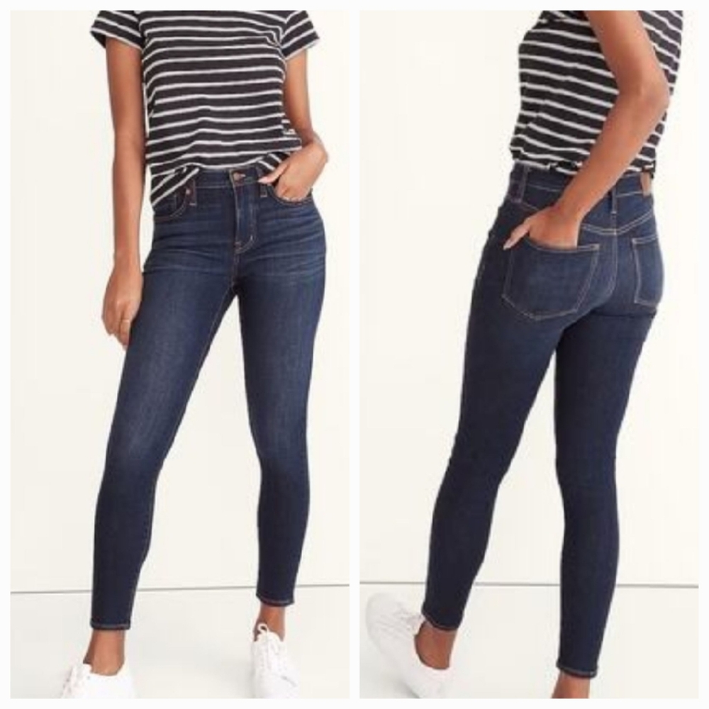 Madewell 9" Midrise Skinny Jeans Washed Blue Gray 29P